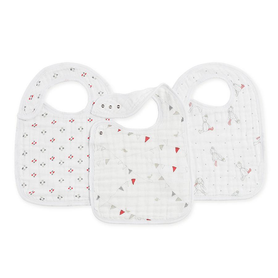 make believe 3-pack classic snap bibs | aden + anais