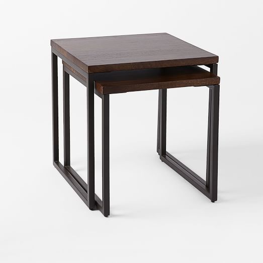 Box Frame Nesting Tables - Wood Top | west elm