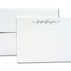 paperfinger — Custom Calligraphy Notes w&#47; Blank Envelopes