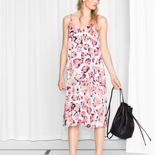 V-neck Slip Dress | Cherry Blossom Print | & Other Stories