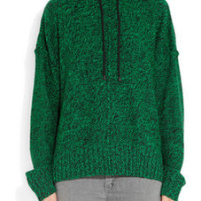 T by Alexander Wang&nbsp;|&nbsp;Knitted hooded sweater&nbsp;|&nbsp;NET-A-PORTER.COM