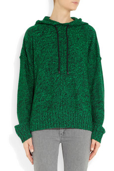 T by Alexander Wang&nbsp;|&nbsp;Knitted hooded sweater&nbsp;|&nbsp;NET-A-PORTER.COM