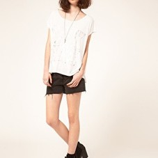 Evil Twin | Evil Twin Dark Days Metallic Print Wide T-Shirt at ASOS