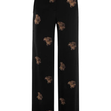 Leopard head-print palazzo trousers | Anna & Boy | Matchesfash...