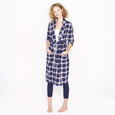 Flannel robe - sleepwear - Women's new arrivals - J.Crew