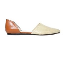 Snake/Leather D'Orsay Flat | Jenni Kayne | Store