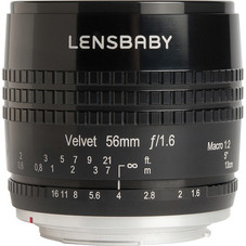 Lensbaby Velvet 56mm f/1.6 Lens for Canon EF (Black) LBV56BC B&H