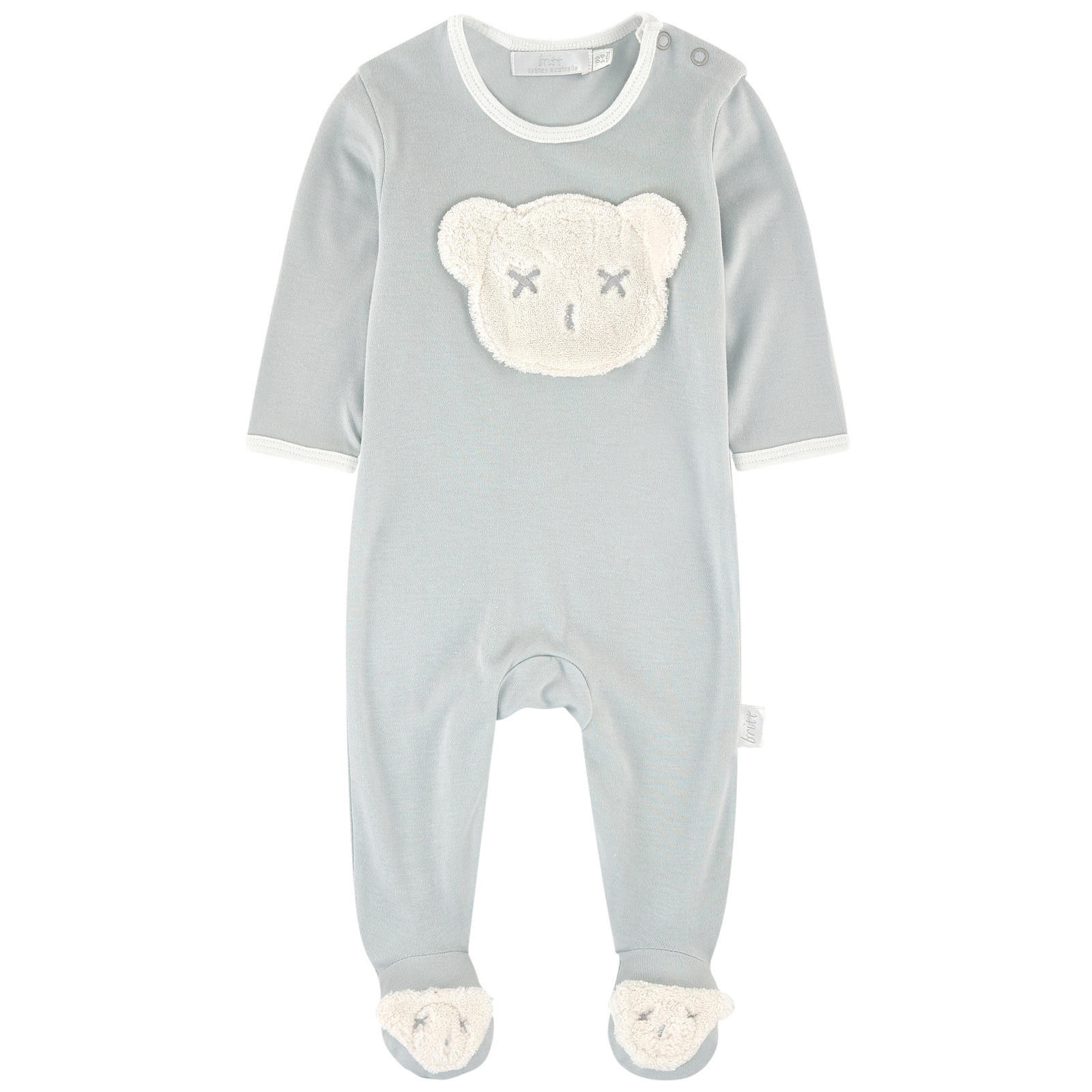 Cuddly teddy bamboo knit pyjamas Britt for babies | Melijoe.com