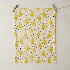 Dotted Pear Tea Towel in  Gifts For the Baker at Terrain