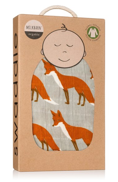 Milkbarn Animal Print Swaddle Blanket | Nordstrom