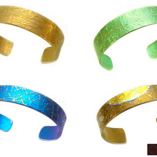 Giampouras 5059 ~ Anodized Colored Titanium Cuff Bracelet