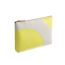 Stripe leather pouch : Womens | J.Crew