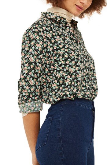 Topshop Floral Dot Print Shirt | Nordstrom