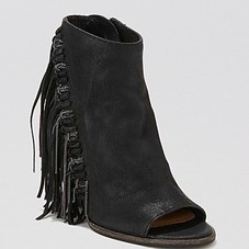 Dolce Vita Open Toe Booties - Noralee Fringe | Bloomingdale's