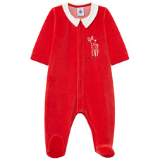 Velvet pyjamas Petit Bateau for babies | Melijoe.com