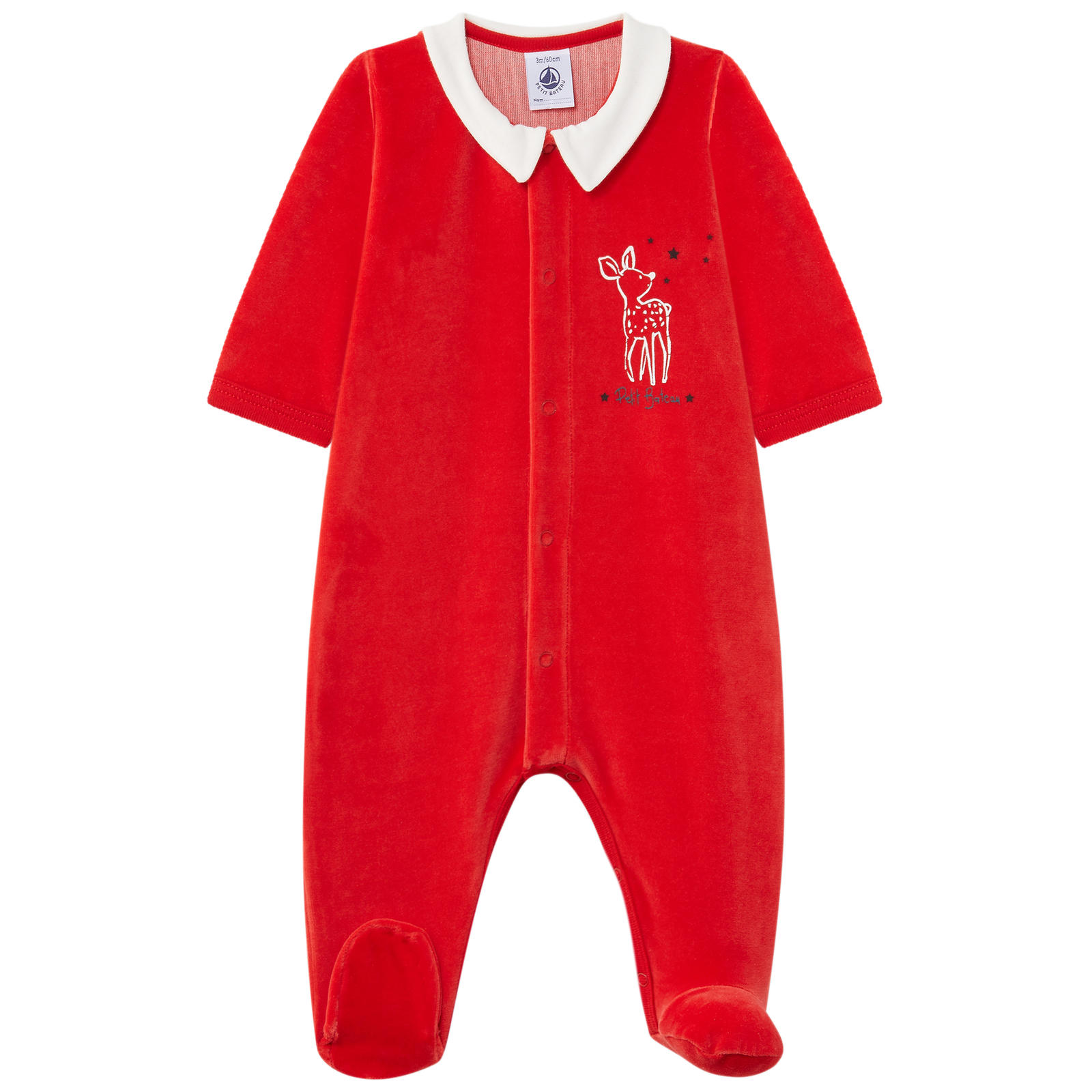 Velvet pyjamas Petit Bateau for babies | Melijoe.com