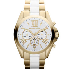 Michael Kors  Mid-Size Two-Tone Bradshaw Chronograph Watch - Neiman Marcus