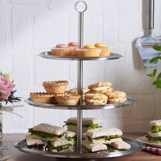 VonShef 3 Tier Stainless Steel Cake Stand  & Reviews | Wayfair