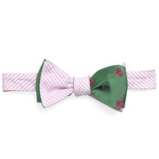 Social Primer Reversible Bow Tie: Seersucker Stripe and Hawaiian Shirt | Brooks Brothers