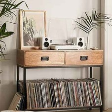 Casper Industrial Wooden Console - Urban Outfitters