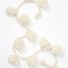 Snow Poms Wool Garland - Anthropologie.com