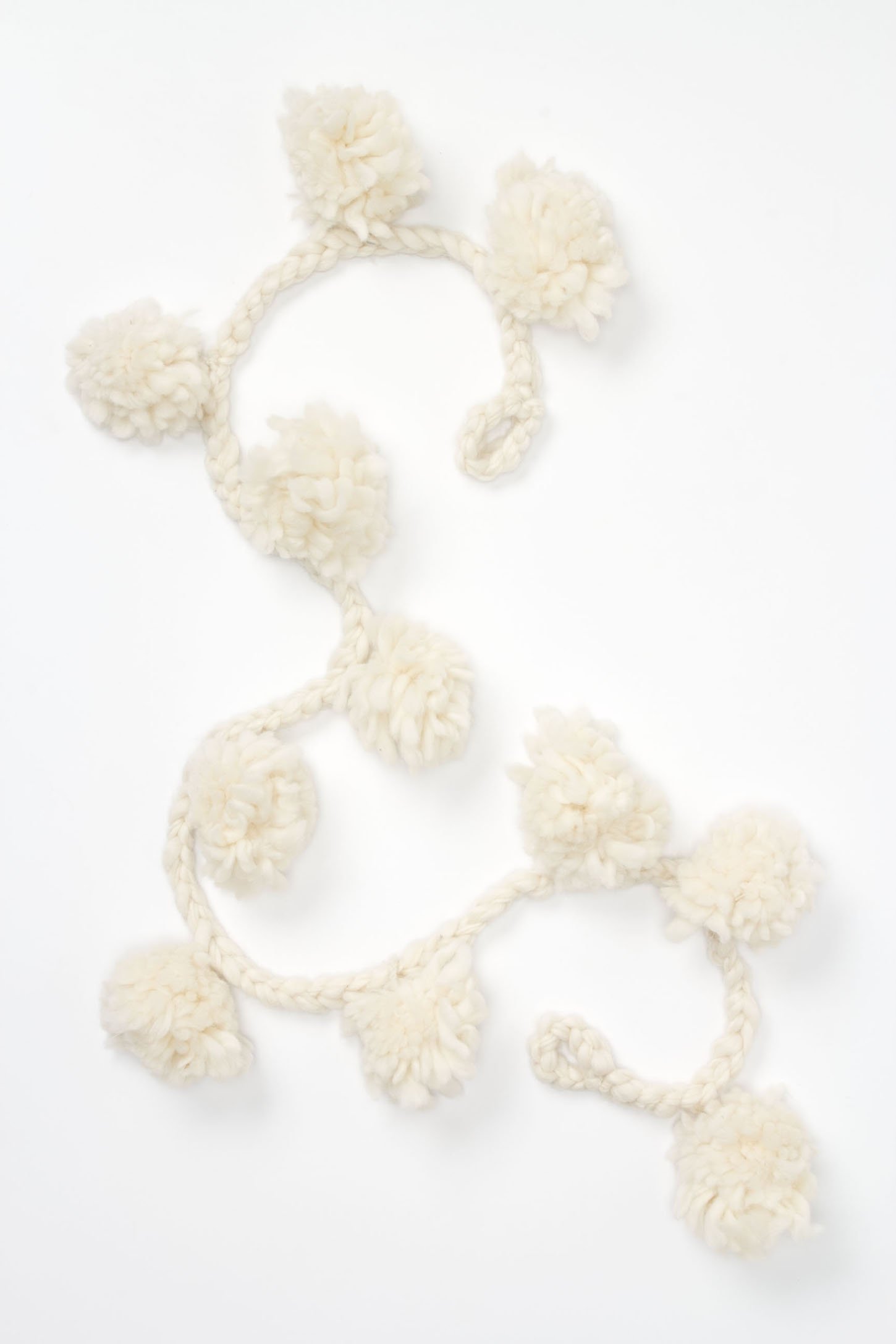 Snow Poms Wool Garland - Anthropologie.com