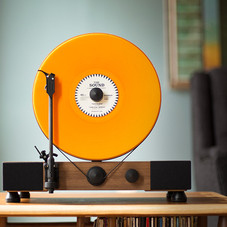 Vertical Turntable with Built-In Stereo Speakers – Gramovox