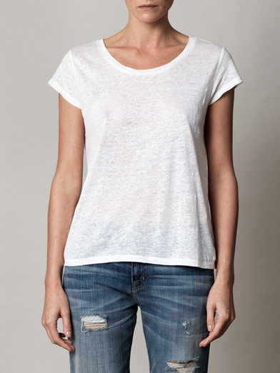 Copy linen T-shirt | Acne | Matchesfashion.com