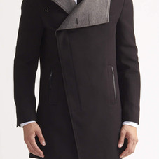 Asymmetrical Twill Coat - EDGE by WD.NY - Jackets & Outerwear : JackThreads