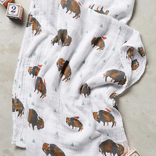 Morning Glory Swaddling Blanket | Anthropologie