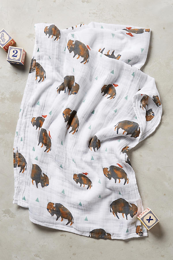 Morning Glory Swaddling Blanket | Anthropologie
