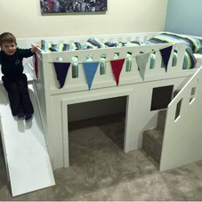 Bunk Beds with Slides-Perfect Addition to Kids Bedroom | TingTau