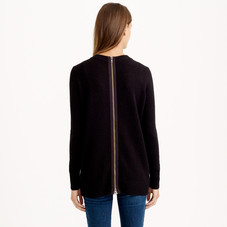 Collection cashmere zip-back tunic : Cashmere Shop | J.Crew