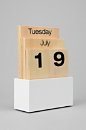 Wood Shuffle Desktop Calendar - Urban Outfitters