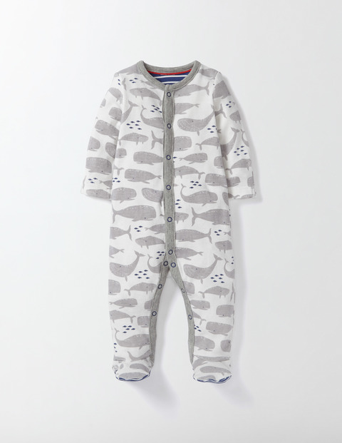 Whales Super Soft Sleepsuit 7O004 Gifting  at Boden