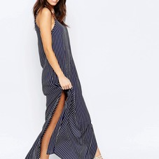 New Look | New Look Stripe Maxi Slip Dress at ASOS