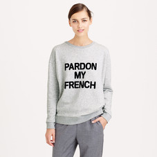 Pardon my French sweatshirt : gallery tees | J.Crew