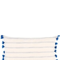 Indigo Tassels Pillow