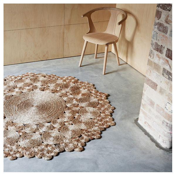 Natural Geranium Flower Weave Rug by Armadillo&Co | Vertigo Home