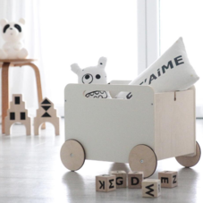 Ooh Noo Toy Chest on Wheels PREORDER - Scandiborn USA