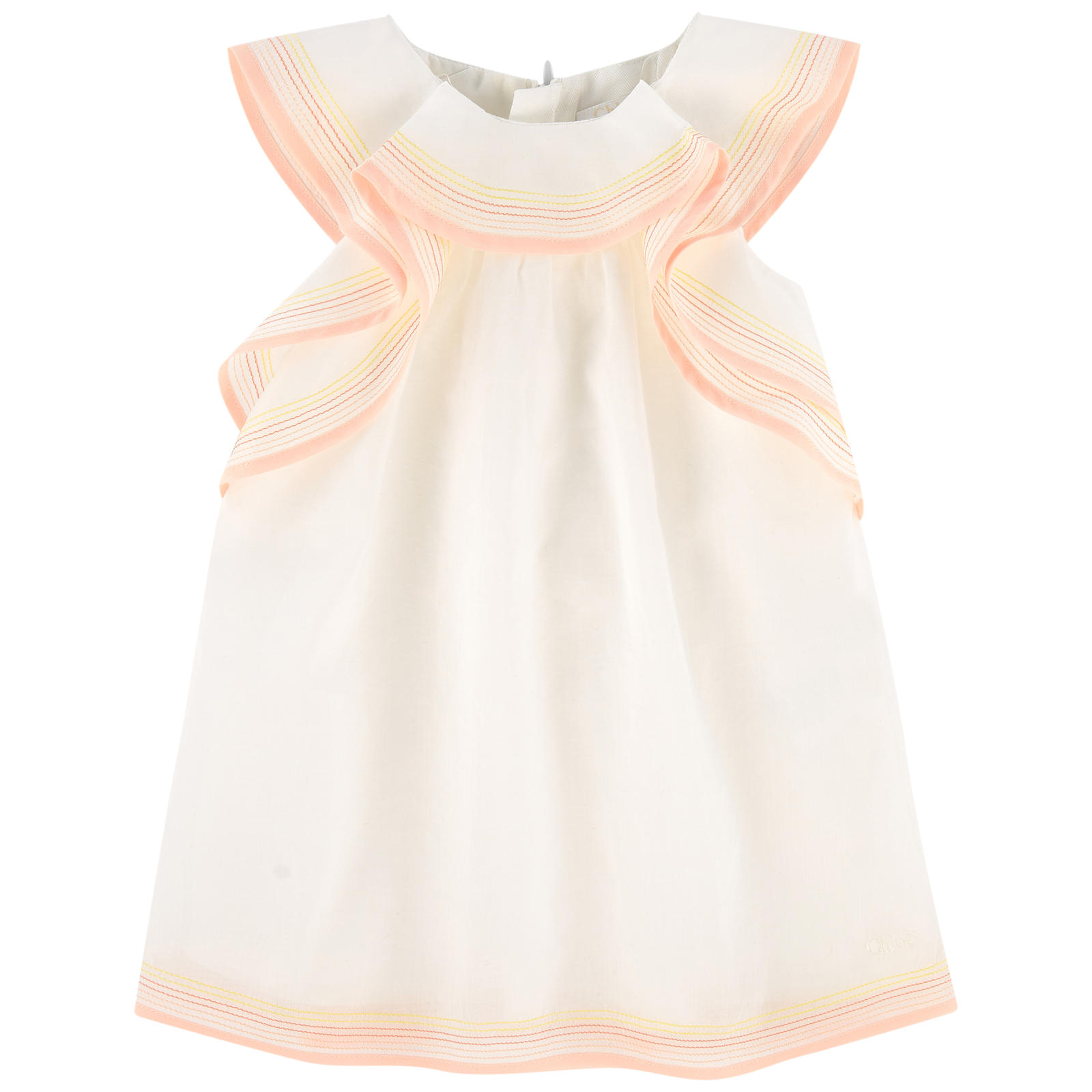 Dress with flounces Chloé for babies | Melijoe.com