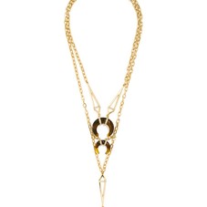 Geo Horn Tassel Pendant Necklace | BaubleBar