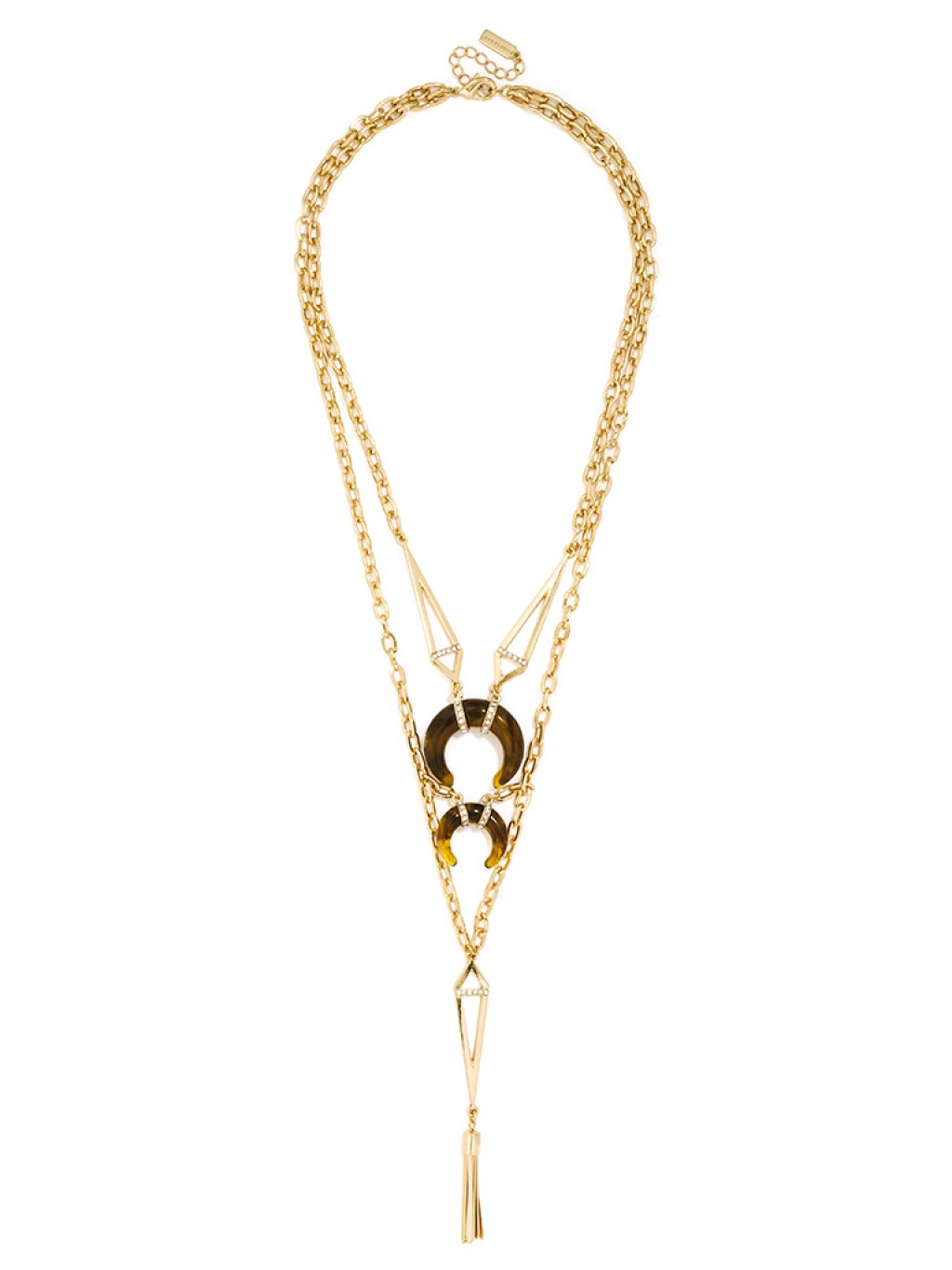 Geo Horn Tassel Pendant Necklace | BaubleBar