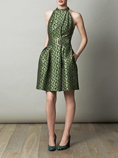 Clouded leopard-print jacquard dress | Kenzo | Matchesfashion.com