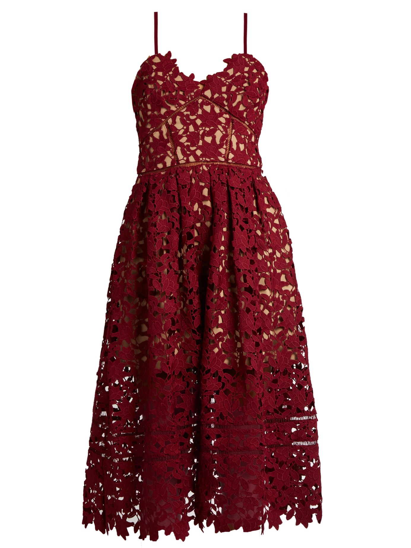 Azaelea lace midi dress | Self-portrait | MATCHESFASHION.COM US