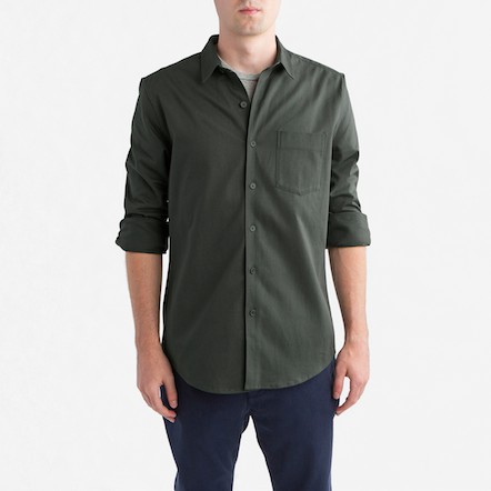 The Work Shirt - Grey Green – Everlane