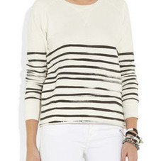 EACH X OTHER | Striped cotton-terry sweatshirt | NET-A-PORTER.COM