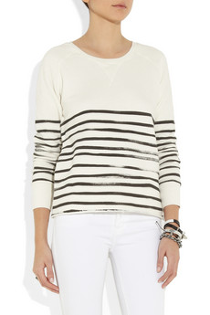 EACH X OTHER | Striped cotton-terry sweatshirt | NET-A-PORTER.COM