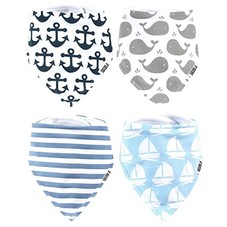 Amazon.com : Stadela Baby Bandana Bib Set, 4-Pack Absorbent Soft Cotton Drool and Teething Bandana Bibs, Baby Shower Gift for Boys 