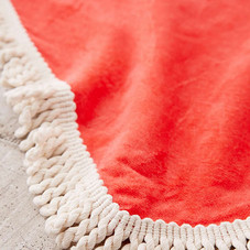 Oversized Tassel Trim Heart Towel | Urban Outfitters